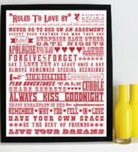 ‘Rules To Love By’, Cupids Manifesto.